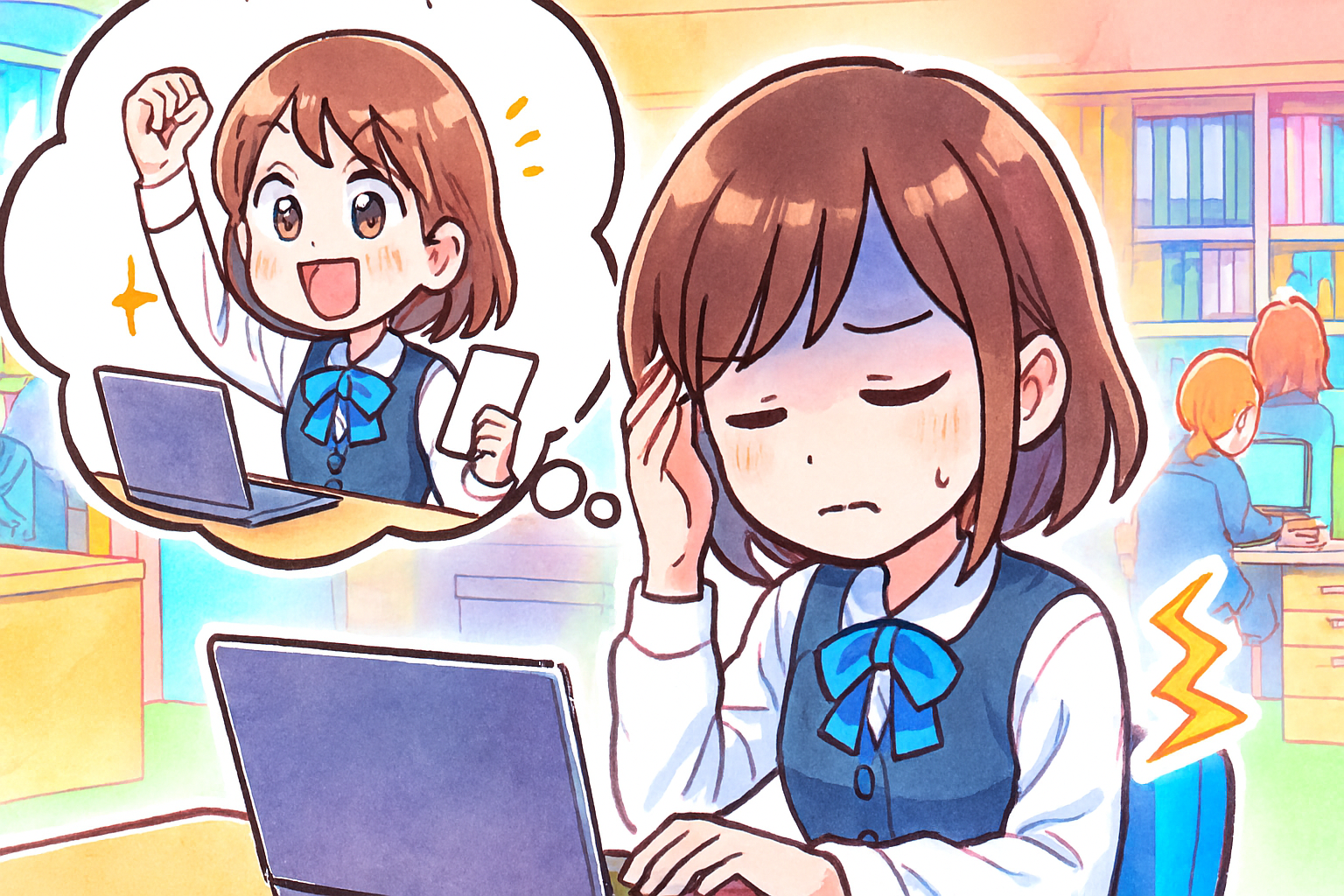 プレゼンティーイズムとアブセンティーイズムの比較図